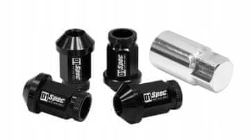 D1Spec replika aluminijaste matice 40 mm M12x1,25 črne barve