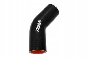 TurboWorks Pro črno 45-stopinjsko koleno 51 mm