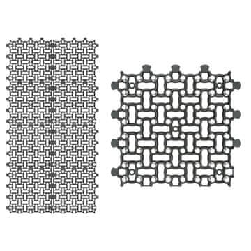 Mreža za trato, 8 kosov, 50 x 50 cm, 2,00 m², satovje za trato, parkirišče ali trata, črni gramoz