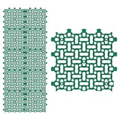 Travna rešetka, 10 kosov, 50 x 50 cm, 2,50 m², satovje za trato, parkirišče, trata, zelena
