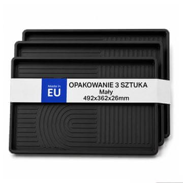 3-delni komplet stojal za čevlje z odcejalnikom za čevlje 49,2 x 36,2 x