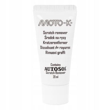 Pasta za odstranjevanje prask MOTO-K vsebuje 20 ml AUTOSOL-a