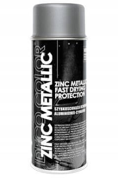 Deco Color ZINK hitrosušeči cink METALIC sprej 400 ml sprej 400 ml