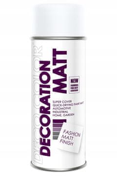 Deco Color MATT univerzalni lak 9016 BELA 400ml
