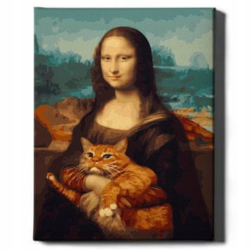 SLIKARANJE PO ŠTEVILKAH Mona Liza slika po številkah 50x40 Oh Art