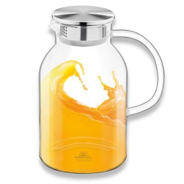 Wilmax vrč 2100 ml za vodo, sokove in limonado s kovinskim pokrovom