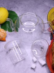 Vrč za čaj in zelišča 620 ml Wilmax termo steklo
