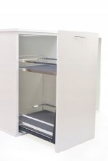 Tovorna košara 4 TMY antracit krom mehko zapiranje 4 mm trdno dno