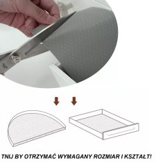 ZAŠČITNA PODLOGA ZA PREDALE IN OMARICE 50x3 M ČRNA