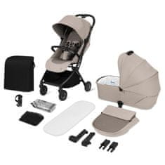 Lionelo Sia Flex 2v1 potovalni otroški voziček, bež (Beige Sand)