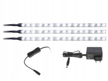 LED osvetlitev pod omarami za omare, LED trak za vitrine v omarah