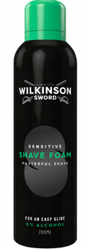 Wilkinson Sword pena za britje Sensitive 200 ml 0 % alkohola