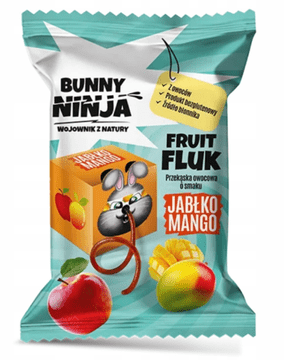 Prigrizek BUNNY NINJA - ŠPAGETI S SADNIM FLUKOM - Mango/Jabolko