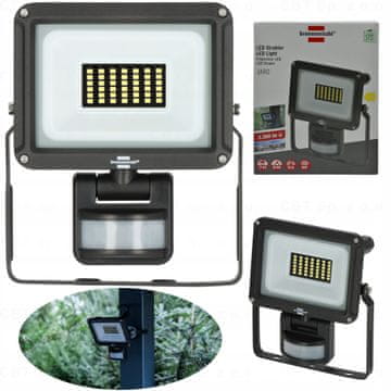 Brennenstuhl Zunanja stenska svetilka JARO 3060 P LED reflektor za stensko montažo, zunanja IP65, 20 W, 2300 lm, 6500 K, s senzorjem gibanja BR