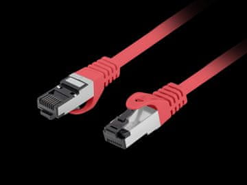 Lanberg LAN internetni kabel RJ45 patchcord Cat.8.1 SFTP rdeč 0,25 m