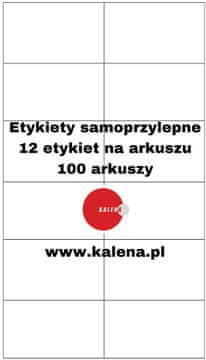 ETIKETA BREZ TISKA A4 105/48 1/12 - pakiranje 100 kosov.