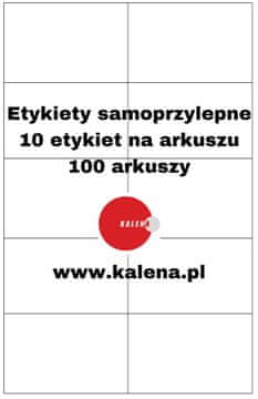 ETIKETA BREZ TISKA A4 105/57 1/10 pakiranje po 100 kosov.