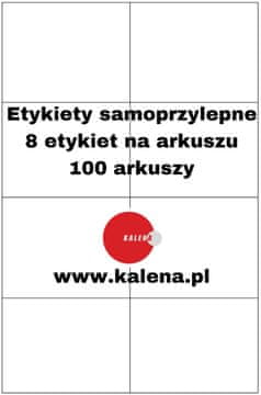 ETIKETA BREZ TISKA A4 105/74 1/8 - pakiranje 100 kosov.