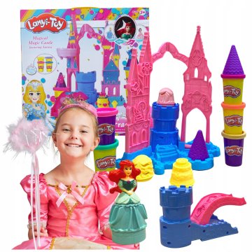 Velik ustvarjalni set iz plastelina Play-Doh Grad za punčke