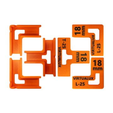Komplet 6 tesarskih sponk L-25 + T-25 za 18 mm deske