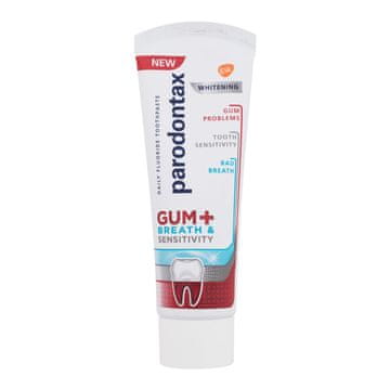 Parodontax Gum+ Breath & Sensitivity Whitening zobna pasta za zaščito dlesni in proti občutljivosti zob