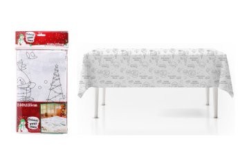Božični namizni prt za barvanje 240x135cm poliester