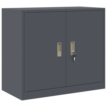 Vidaxl Omarica za shranjevanje Antracit 80 x 40 x 70 cm Jeklo