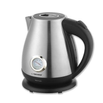 Northix Esperanza Električni grelnik vode s termometrom Thames 1,7 L Inox