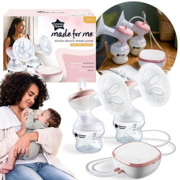 sarcia.eu Tommee Tippee Made For Me Dvojna ELEKTRIČNA črpalka za dojke, črpalka za mleko, prenosna