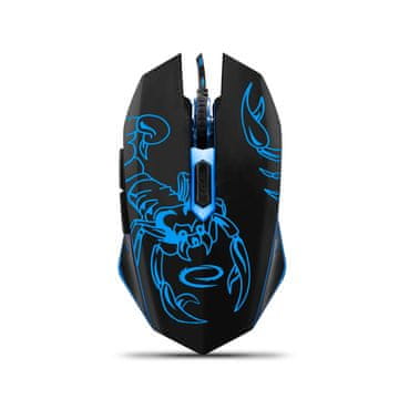 Northix Esperanza žična miška za igralce 6D Opt. Usb Mx203 Škorpijon