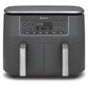 Ninja Cvrtnik na vroč zrak DZ300EU DualZone (7,6 l, 2470 W, 2 neodvisni coni, kovinsko siv)