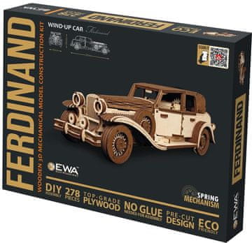 Rayher.	 Lesena 3D sestavljanka avto "Ferdinand"