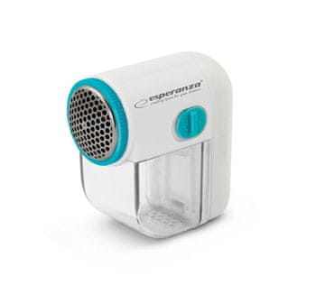 Northix Esperanza Odstranjevalec vlaken Cuddly White-Turquoise