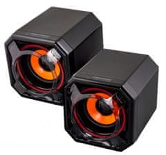 Northix Esperanza Usb Stereo zvočniki 2.0 Timba