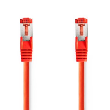 Nedis Omrežni kabel CAT6 RJ45 Moški RJ45 Moški S FTP 3 00 m Okrogla LSZH Rdeča Oznaka