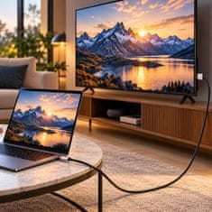 VYZIO® USB-C na HDMI kabel 4K 60Hz, 2m, Ultra HD video prenos za prenosnik, telefon in TV, plug & play | USBCX
