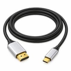 VYZIO® USB-C na HDMI kabel 4K 60Hz, 2m, Ultra HD video prenos za prenosnik, telefon in TV, plug & play | USBCX