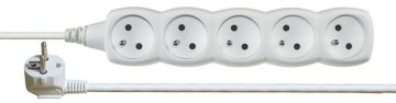 Emos Podaljševalni kabel 5 vtičnic 3 m, bela *P0513