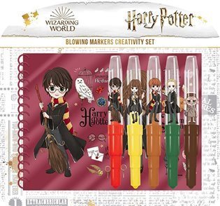 Jiri Models Pihalni markerji 5 kosov z zvezkom Harryja Potterja na kartici 31x29cm