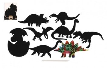 Teddies Slika za praskanje Dinozaver/9 kosov