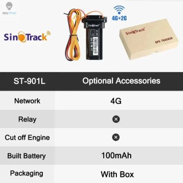 KJB 4G GPS sledilnik SinoTrack ST-901L, z baterijo in škatlo