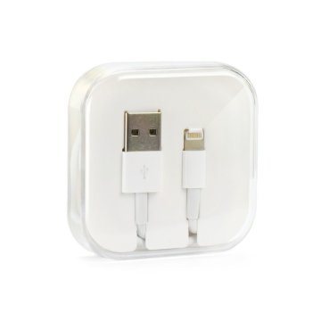 OEM USB-A-Lightning kabel, 1 A, 1 m, HD4 box, bel