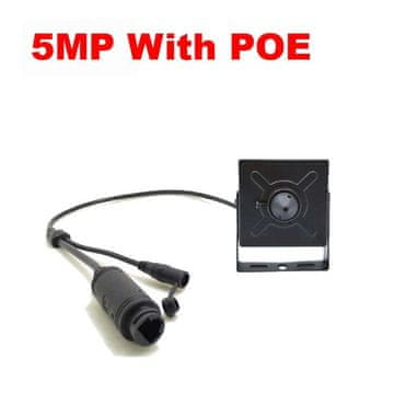 KJB Mini IP kamera 5 MP za nadzor doma in pisarne 5 MP s PoE