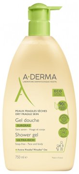 A-Derma Gel za prhanje (izjemno bogat gel za prhanje) 750 ml