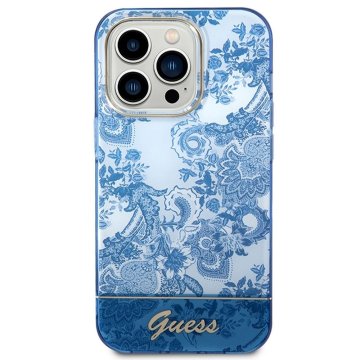 Guess GUESS etui za iPhone 14 Pro GUHCP14LHGPLHB (IML Electro Cam TDJ), modro