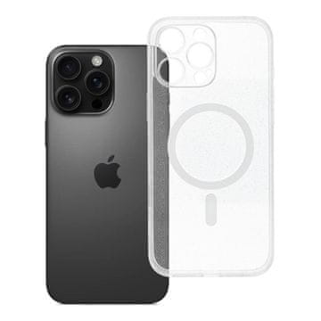 OEM Ohišje za iPhone 16 PRO MAX Clear Mag Cover (STR / CAMERA PROTECTION), združljivo z MagSafe, prozorno z bleščicami