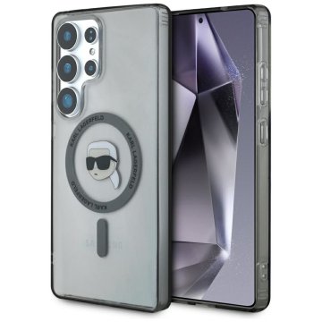 Karl Lagerfeld KARL LAGERFELD etui za SAMSUNG S25 Ultra KLHMS25LHLSKIK (Magnetic IML Metal K. Heads) črno