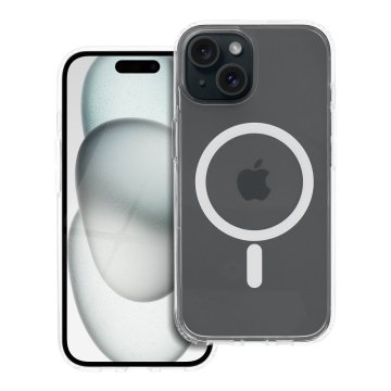FORCELL Ohišje za iPhone 15 Forcell F-Protect Clear Hybrid Premium, združljivo z MagSafe, prozorno 0INT