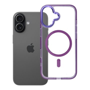 OEM Ovitek FRAME CLEAR HYBRID MAG COVER, združljiv z MagSafe, za iPhone 17, vijoličen