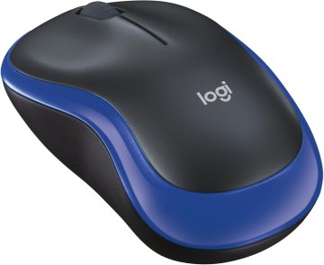 Logitech Brezžična miška Logitech 2,4 GHz, 1000 dpi, M185, modra